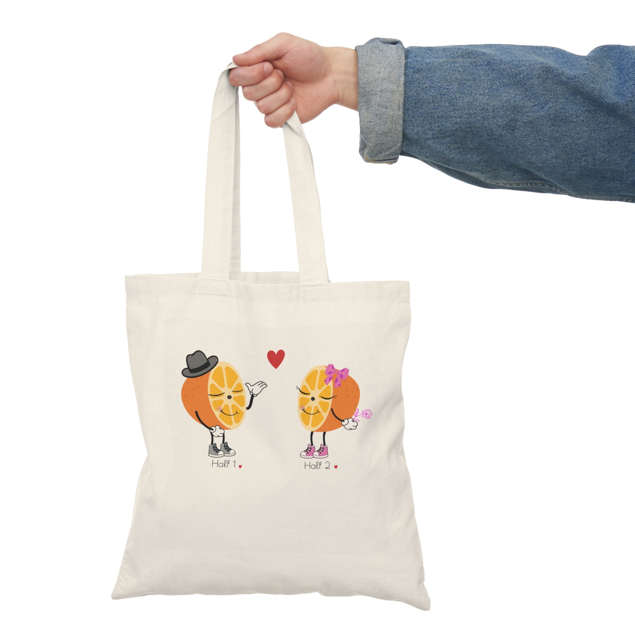 Half 1-2 oranges Tote Bag