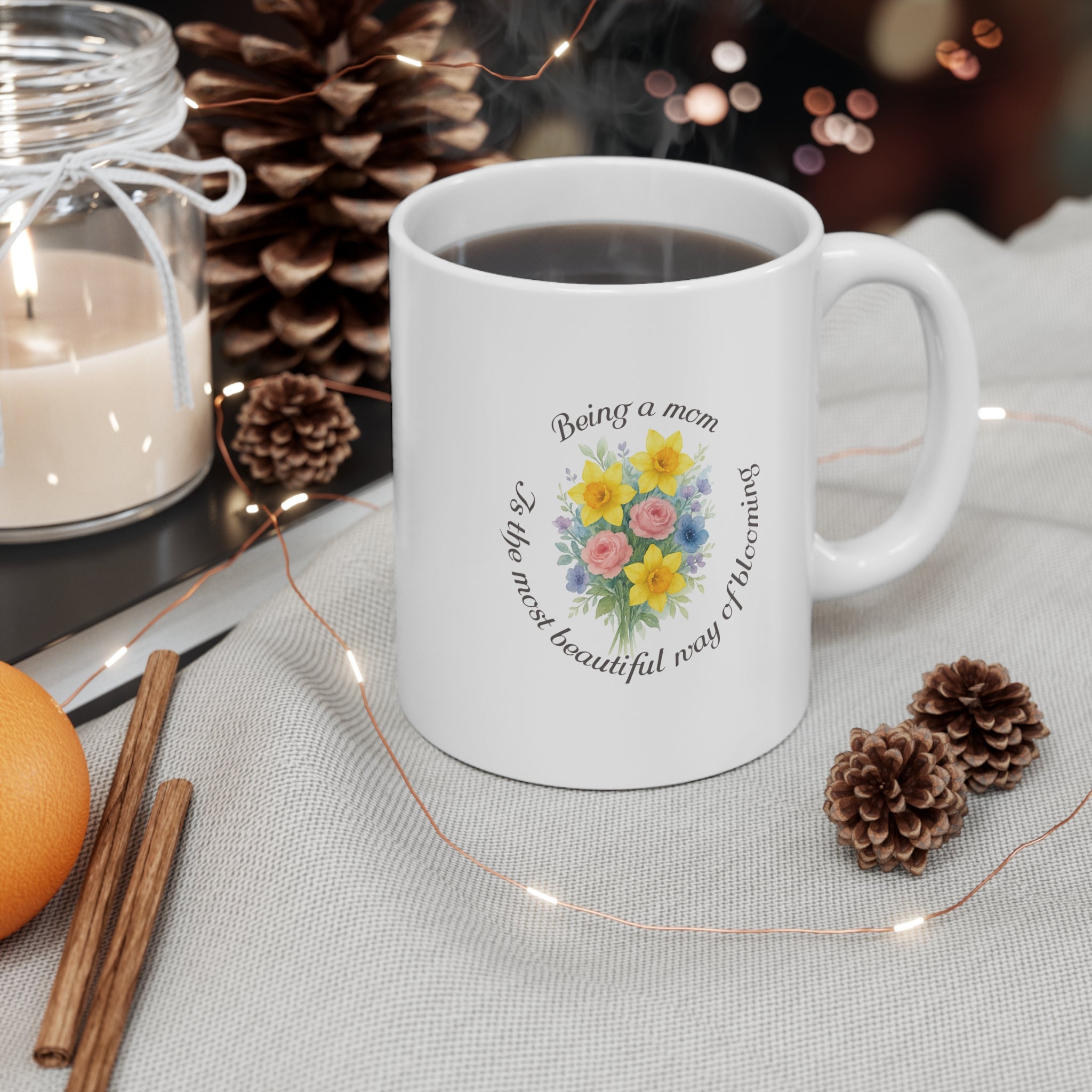 Blooming Mom 11 Oz Mug