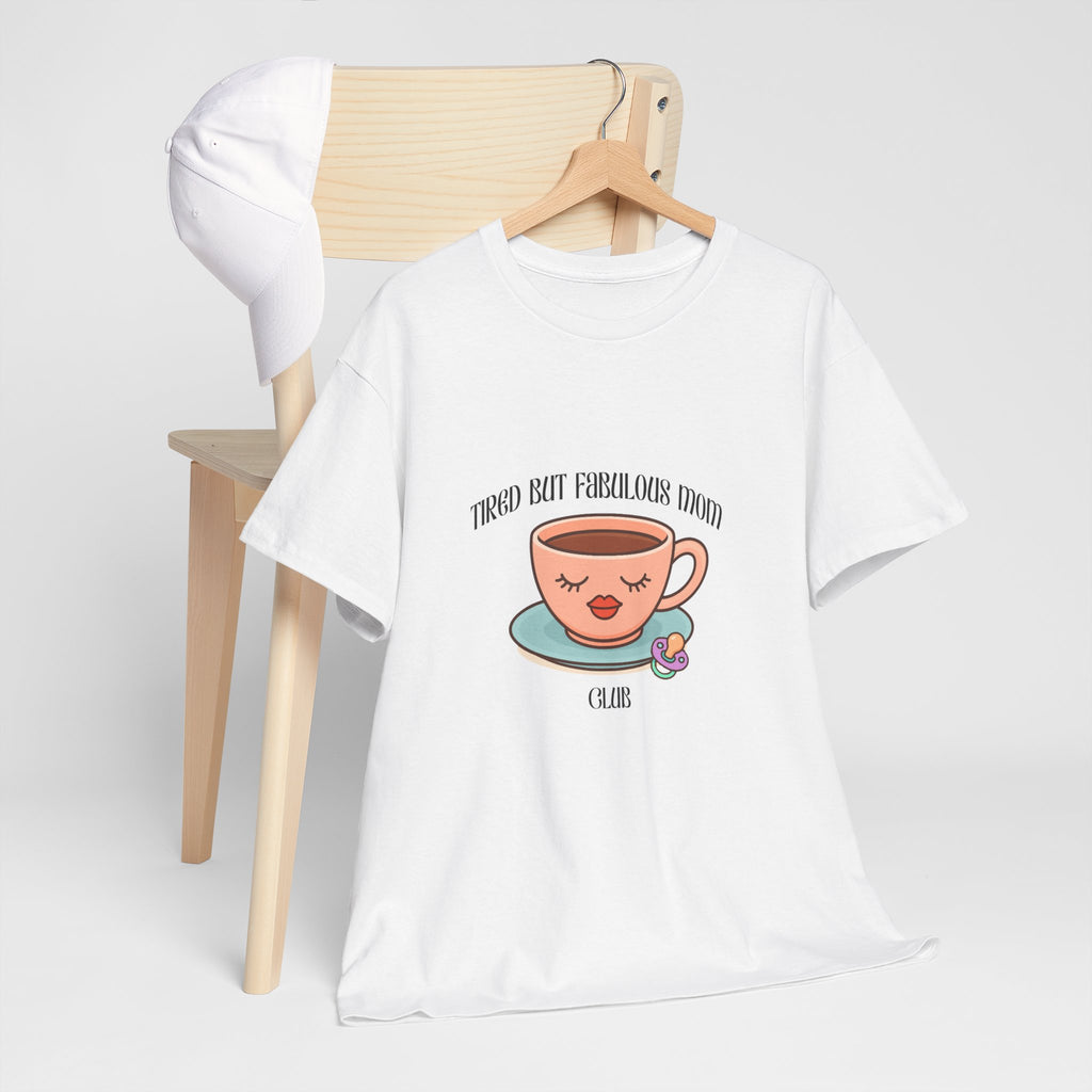 Tired but fab mom Heavy Cotton Tee