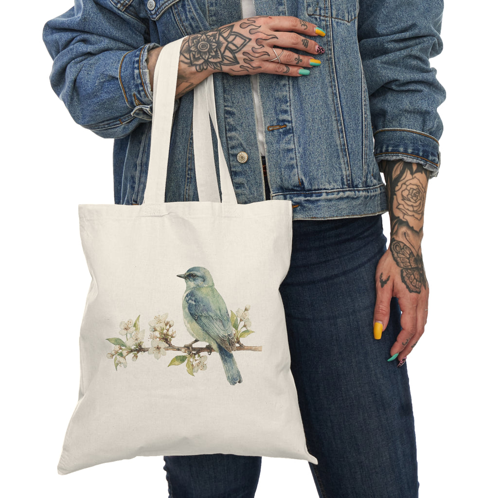 Blooming Bird Tote Bag