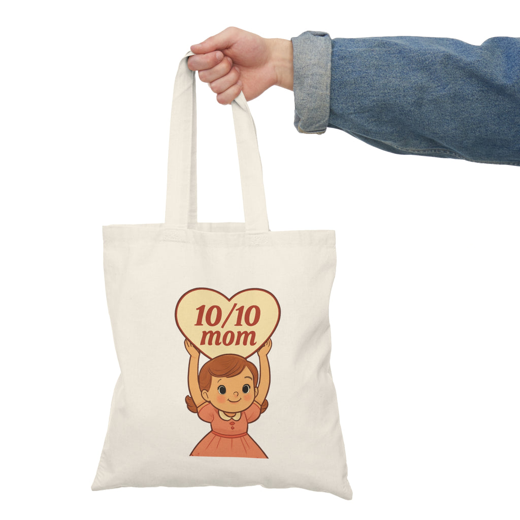 10/10 mom girl Tote Bag
